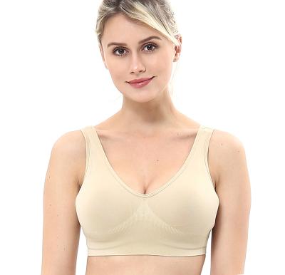 China Cheap Single Layer Unpadded Stretch Super Light One Piece Bra No Show Bralette for sale