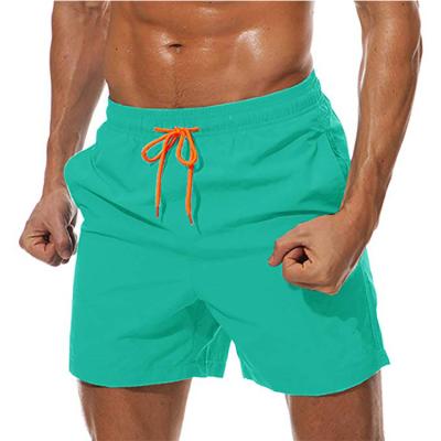 China Anti-Wrinkle Mens Summer Mesh Workout Shorts Elastic Quick Dry Nylon Beach Shorts With Pockets for sale