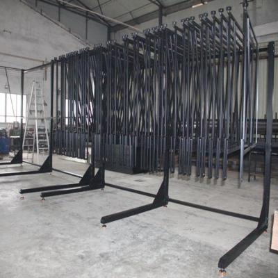 China Wall Standing Custom Shop Metal Cover Rack Carpet Display Stand Rack for sale