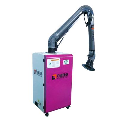 China Factory pulse jet welding clean fume extractor cutting off deduster dust extractor with exhaust arm for sale