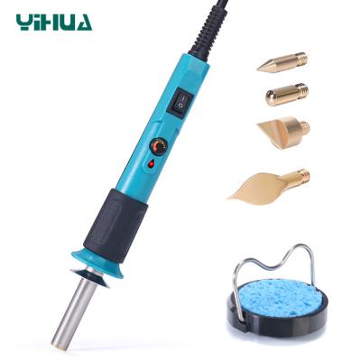 China Building Material Stores YIHUA 930-IV Temperature Adjustable Wood Burning Pen Set Welding Tools for sale