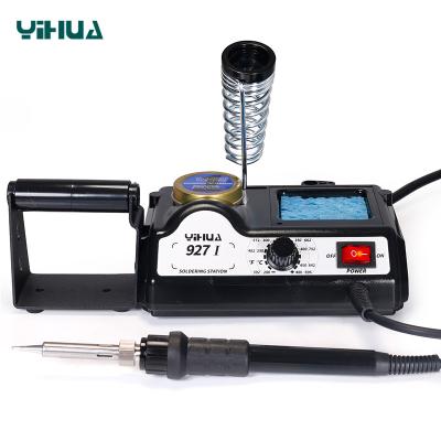 China Stores YIHUA 927-I 60W temperature soldering station building material soldering iron soldering station adjustable roll stand for sale