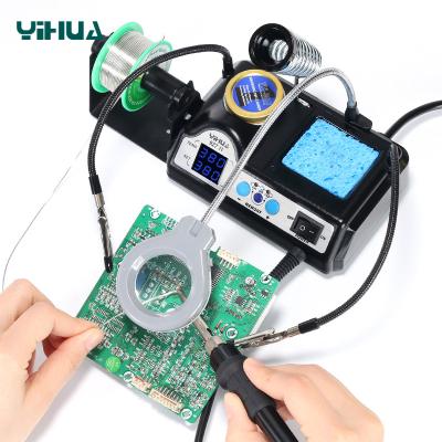 China Stores YIHUA 927-IV 60W temperature soldering station building material soldering iron soldering station adjustable roll stand for sale