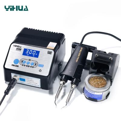 China Hot Building Material Stores YIHUA 938D Soldering Iron Tweezers Repairing Iron Tweezers Soldering Station for sale