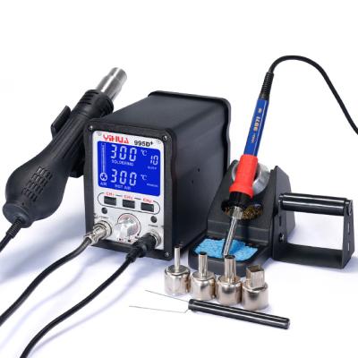 China Building Material Stores YIHUA 995D+ air gun phone repair hot soldering smd desoldering rework soldering station for sale