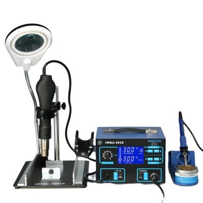 China Machinery repair shops YIHUA992D smd rework hot air station soldering gun for repair mobile phone for sale