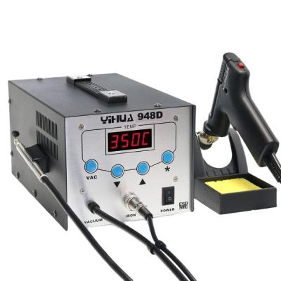 China YIHUA 948D basic version high frequency desoldering gun suck canister station vacuum station YIHUA 948D desoldering basic version for sale