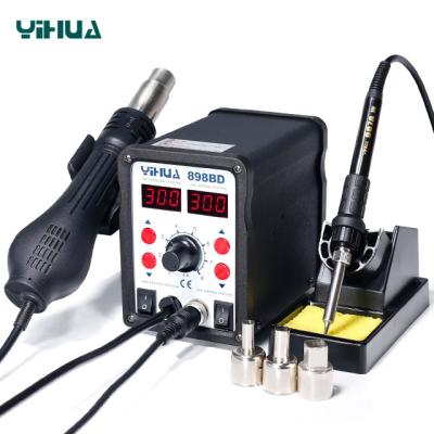 China Machinery Repair Shops YIHUA 898BD Hot Air SMD Soldering Station for sale