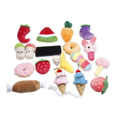 China Interactive Plush Stocked Toy Bulk Dog Toy Set Stuffed Soft Squeaky Combination Puppy Toy Pack Cute Funny Chew Wholesale Dog Plush Toy for sale