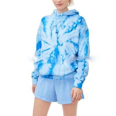 China New Arrivals Anti-wrinkle NS041 Winter Hoodies Women Loose Tie Dye Female Fashion Oversized Autumn Hoodie for sale