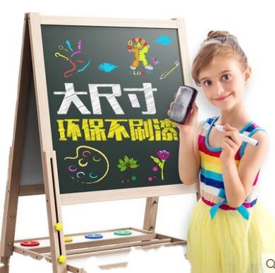 China Environment Kids Art Easel Adjustable Height Kids Wooden Easel Whiteboard Double Sided And Easel Board For Kids for sale