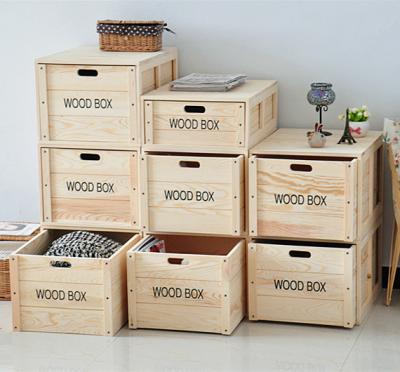 China Home Sustainable Storage And Organization Storage Box Style Solid Wood Box for sale