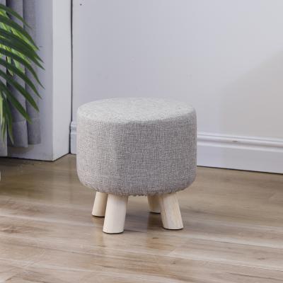 China Newest popular cheap! Wholesale Fabric Pattern Child Wooden Stool for sale