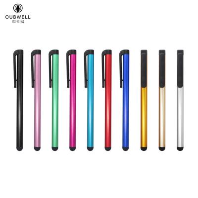 China Promotional Thin Touch Screen Pen Mobile Phone Stylus Pen Colorful Metal Stylus Pen for sale