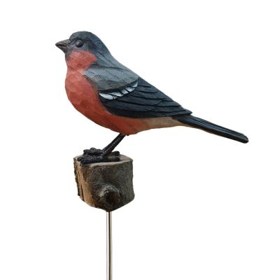 China China imports striped Wing Bird resin, decorative mini stand wildlife bird tabletop figurine, for sale