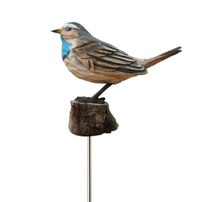 China China Wholesale Decorative Handmade Realistic, Resin Bird Statue Robin Bird Figurines, for sale