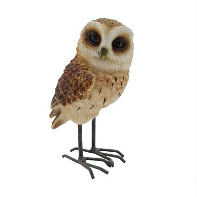 China Wholesale figurine owl birds europe resin outdoor garden decor,custom design polyresin polyresin bird owl% for sale