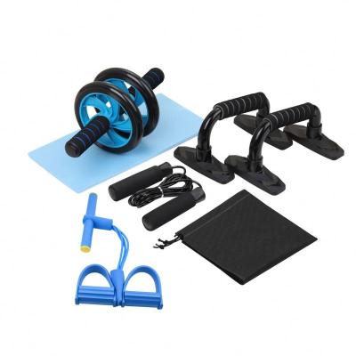 China 5 PCS Abdominal Abdominal Muscle Burning Wheel 5 PCS Wholesale Small Abdominal Muscle Home Training Combination Fitness Wheel Fat Set 0003 for sale