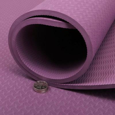 China 183*80*0.8cm Solid Color Folding Tape Yoga Mats Cheap Eco Travel Yoga Mat 8mm Thick for sale