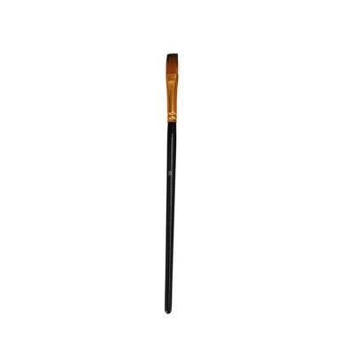 China Manufacturer Wooden Rod Detail Paint Brush Watercolor Nylon Deft Oil Paint Brush for sale