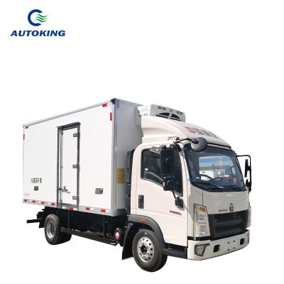 China Eggs Fruits Vaccines Refrigerated Box Van 11T - 20T Box Truck Refrigeration for sale