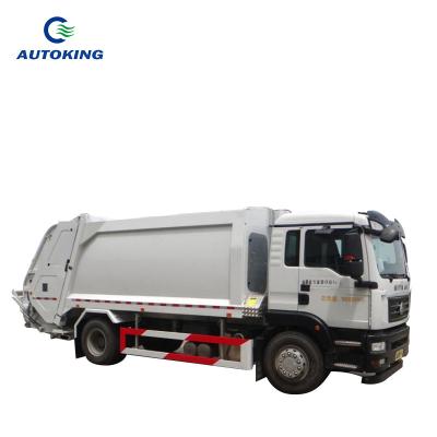 China Second Hand Howo Garbage Truck Sanitation Rear Loader 18 Ton for sale