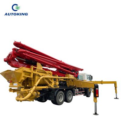 China 18000kg Concrete Truck And Pump 400l Large Diesel Pump Truck for sale