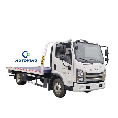 China EURO 5 Diesel JAC Wrecker Towing Truck With Wrecker Bed On Tow Truck Platform for sale