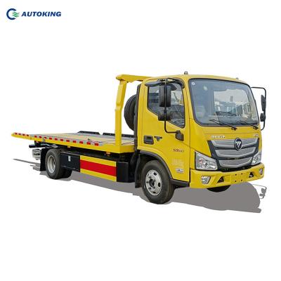 China Foton 4x2 Rotator Wrecker 160hp Tow Truck Flat Bed Sinotuk Howo Recovery for sale