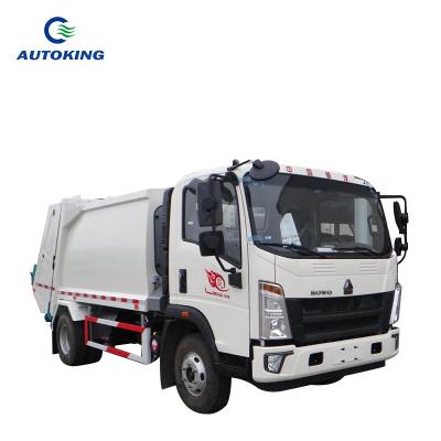 China Gross Vehicle Weight 18000 Used HOWO 1.2 Tons Garbage Truck Sanitation Garbage Compactor Truck Recycle Garbage For City Waste for sale