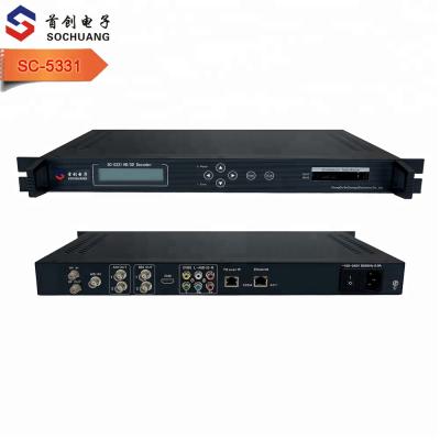 China DVB Headend SC-5331 radio equipment hd broadcasting receiver with all channels IP to SDI converter decoder for sale