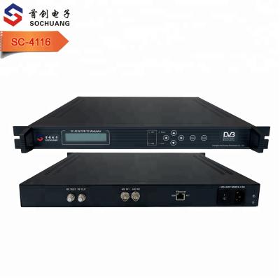 China COFDM terrestrial dvb-t2 modulator for wireless digital tv system (ASI/IP IN, dvb-t rf) SC-4116 for sale