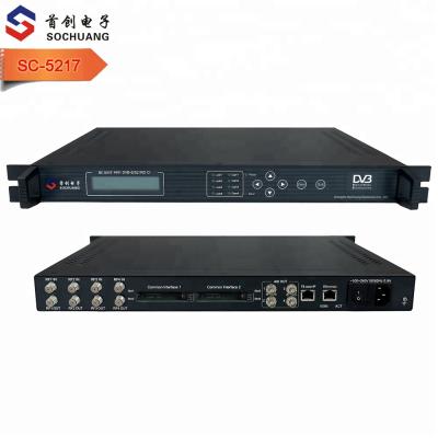 China Catv/Hotel Cable TV SC-5217 4 Channel DVB-S2 IC IRD/Satellite Receiver With IC/dvb-s IRD Slot With IC For Broadcast Equipment for sale