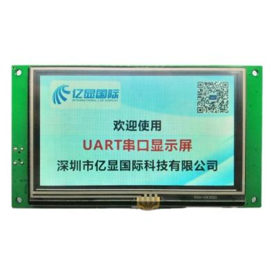 China RS232 / TTL UART Display 4.3 Inch TFT LCD 480*272 Resolution HMI TFT Display 4.3 for sale