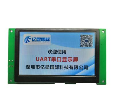 China RS232 / TTL UART Display 4.3 Inch TFT LCD 480*272 Resolution HMI TFT Display 4.3 for sale