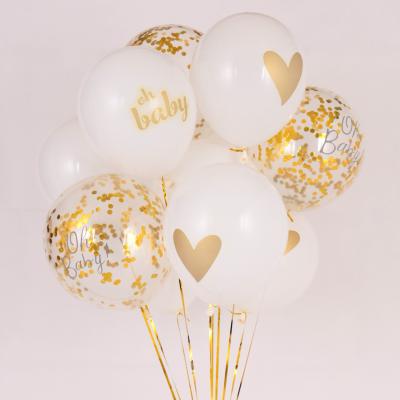 China Party Decoration 12 Inch Latex Confetti Balloon For Party Birthday Kids Toys Birthdays And Wedding Decoration for sale