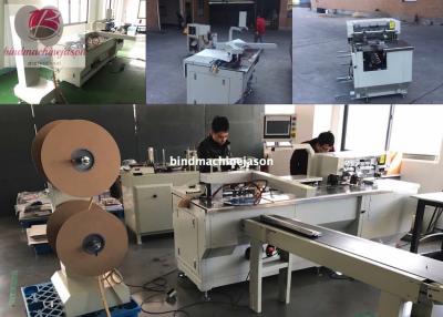 China Twin ring closing machine with punching PBW580 for calendar and notebook for sale