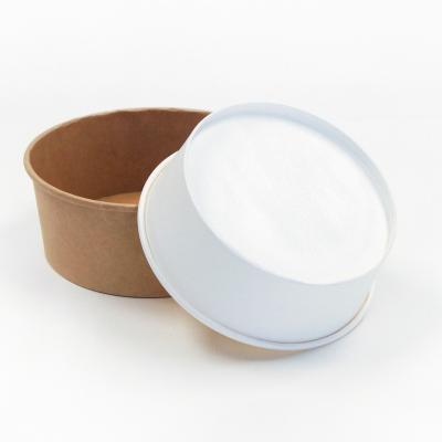 China Customized Disposable Good Quality Compostable Paper Bowl Round Paper Bowl With Lids for sale