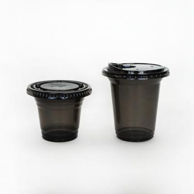 China Disposable Manufacturers Direct Selling 32 Ounce Disposable Plastic Custom Black Pet Plastic Cup for sale