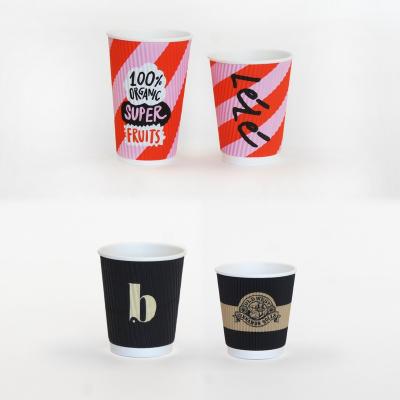 China Custom Recyclable Biodegradable Disposable Eco Friendly Non-Toxic Leakproof Paper Cup Food Grade Paper Cup Coffee 12oz 14oz 16oz 20oz 22oz for sale