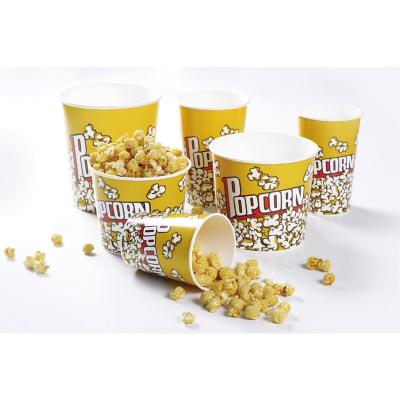 China Custom high quality disposable eco friendly biodegradable non-toxic buckets recyclable food grade paper cup popcorn buckets for sale