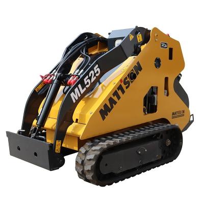 China Building material shops multi functions mini skid steer loader with trencher/backhoe/sweeper/drill/hammer for sale