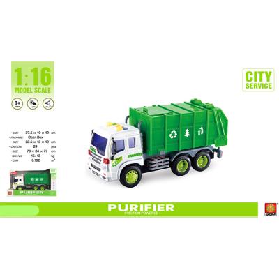 China Inertia Car Hygiene Cleaning Truck Rubbing Power Urban (Acousto-Optic) Toy for sale