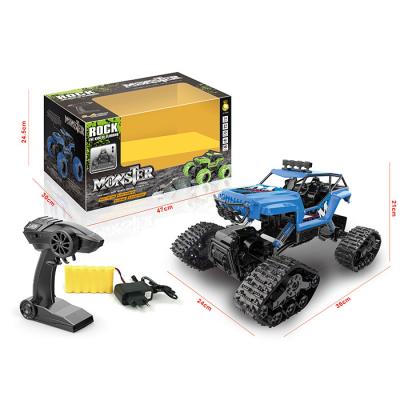 China Full 4 Land High Speed ​​Rising Blue Tank Rolled Toy Remote Control Vehicle for sale