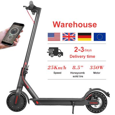 China WAREHOUSE Dropshipping EU USA UK Unisex E-scooter Led Motor City Pro Lightweight Double Fold E Two Wheel Electric Scooter For Adult for sale