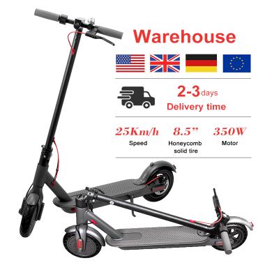 China EU USA R-U USA Germany Warehouse Two Wheel Unisex Led Lightweight Adult Fast Foldable E-scooter 350W E Scooter Fold Electric Scooter For Sale for sale