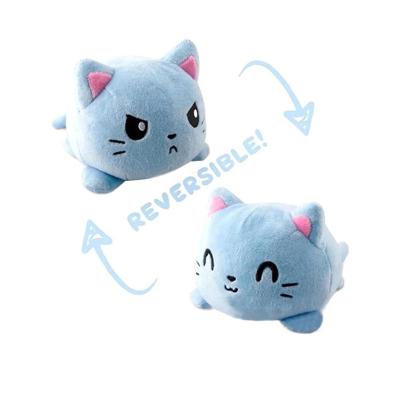 China 2021 Hot Selling Comfortable Plush Animal Toys Stuffed Cat Plush Reversible Cat Plushie For Kids for sale