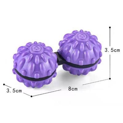 China 2021 Decompression Anti - Stress Hand Finger Silicone Restless Person Balls Textured Peanut Massage Ball For Foot Hand Exercise for sale