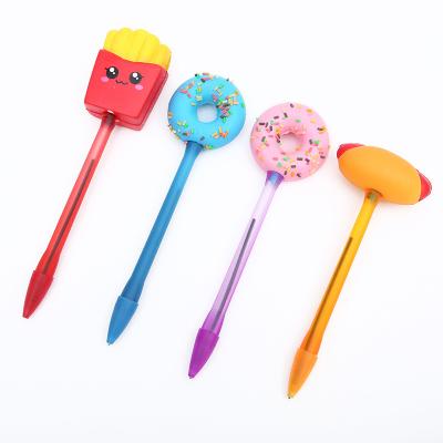 China Popular hot sale multifunctional donut decompression squishy ballpoint pen for sale