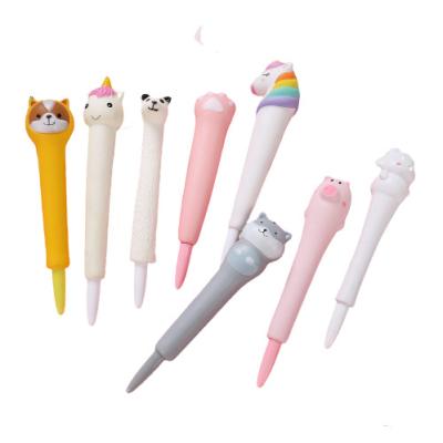 China Popular cute cartoon toy&gift animal squishy pen for sale